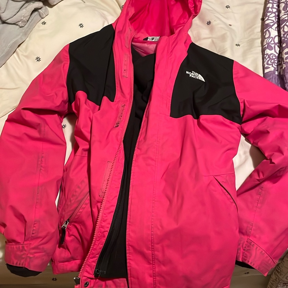 Bright Pink North face Jacket!